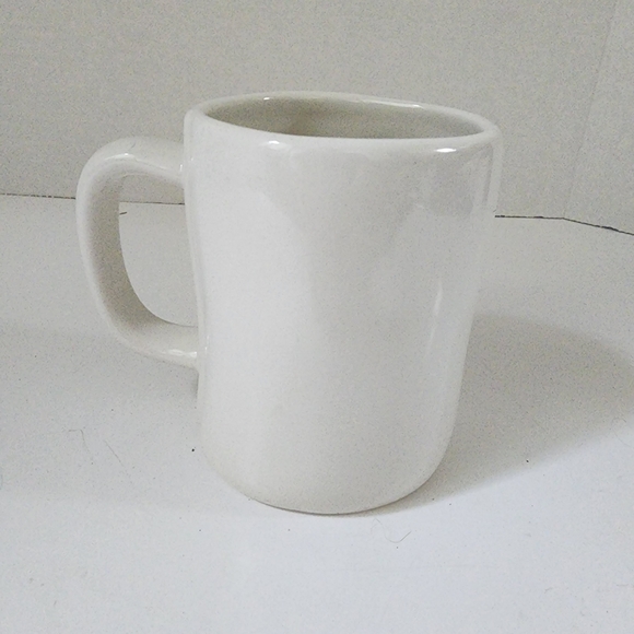Rae Dunn "Beauty" Oversized Coffee Mug Large Lettering Cermaic White - Picture 4 of 4